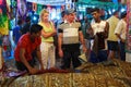 GOA, INDIA - NOVEMBER 23: Goa Night Market on NOV 23, 2014, Goa, India. Royalty Free Stock Photo