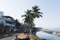 Goa Indian beach with river