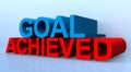 Goal achieved graphic Royalty Free Stock Photo