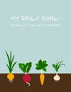 Daily goal: Eating lots and lots of veggies