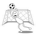 Goal keeper Royalty Free Stock Photo