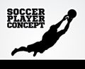 Goal Keeper Soccer Player Concept Royalty Free Stock Photo