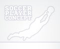 Goal Keeper Soccer Player Concept Royalty Free Stock Photo