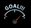 Goal meter Royalty Free Stock Photo