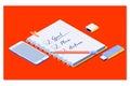 Goal,plan,action text on notepad with office accessories. Business motivation,inspiration concepts ideas Royalty Free Stock Photo