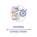 Goal setting concept icon Royalty Free Stock Photo