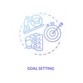 Goal setting concept icon Royalty Free Stock Photo