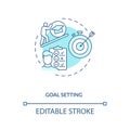 Goal setting concept icon Royalty Free Stock Photo