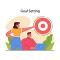 Goal setting. Idea of strategy development and moving towards