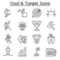 Goal, Target, Self improvement, aim, and purpose icon