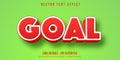 Goal text, game style editable text effect