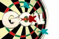 Goal Word Mission Objective Target Dart Board Royalty Free Stock Photo