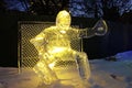 Goalie Ice Sculpture Royalty Free Stock Photo