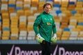 Goalkeeper Andriy Pyatov 30. The football match of UPL, FC Shakhtar Donetsk vs FC Zorya Luhansk Royalty Free Stock Photo