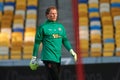 Goalkeeper Andriy Pyatov 30. The football match of UPL, FC Shakhtar Donetsk vs FC Zorya Luhansk Royalty Free Stock Photo