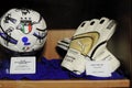 Goalkeeper Buffon gloves and ball