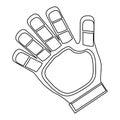 goalkeeper glove icon