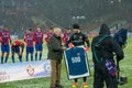 Goalkeeper Igor Akinfeev 35 receives an honorary number for 500 matches in the CSKA team