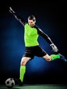 Goalkeeper soccer man