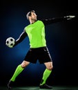 Goalkeeper soccer man