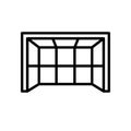 Goalpost icon. simple illustration outline style sport symbol.