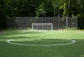 Goalpost Tranquility: Empty Net on the Football Field