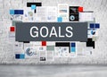 Goals Aim Aspiration Motivation Target Vision Concept Royalty Free Stock Photo