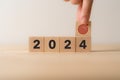 2024 goals of business or life. Royalty Free Stock Photo