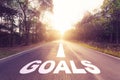 Goals concept. Royalty Free Stock Photo