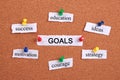 Goals concept Royalty Free Stock Photo