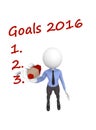 Goals 2016 Royalty Free Stock Photo