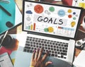 Goals Data Mission Target Aspiration Concept Royalty Free Stock Photo