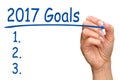 2017 Goals Royalty Free Stock Photo