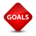 Goals elegant red diamond button Royalty Free Stock Photo