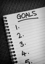 Goals List Spiral Notebook
