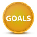 Goals luxurious glossy yellow round button abstract Royalty Free Stock Photo
