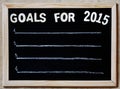 Goals for 2015 - new year plans concept