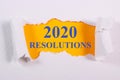 Goals Plans Resolutions for 2020 New Year Royalty Free Stock Photo