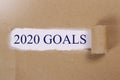 Goals Plans Resolutions for 2020 New Year Royalty Free Stock Photo