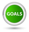 Goals prime green round button