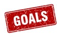 goals sign. goals grunge stamp. Royalty Free Stock Photo