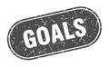 goals sign. goals grunge stamp. Royalty Free Stock Photo