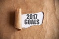 2017 goals uncovered Royalty Free Stock Photo