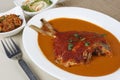 Goan Pomfret Curry or Goan fish curry Royalty Free Stock Photo