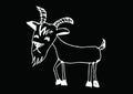 Goat cartoon illustration Royalty Free Stock Photo