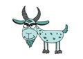 Goat cartoon illustration Royalty Free Stock Photo