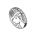 goat chinese horoscope animal isometric icon vector illustration Royalty Free Stock Photo