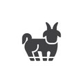 Goat Chinese zodiac vector icon Royalty Free Stock Photo