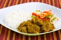 Goat Curry with Rice - Caribbe Royalty Free Stock Photo