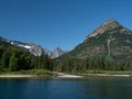 Goat Haunt In Glacier National Park, Montana, Viewed From Upper Waterton Lake In Summer